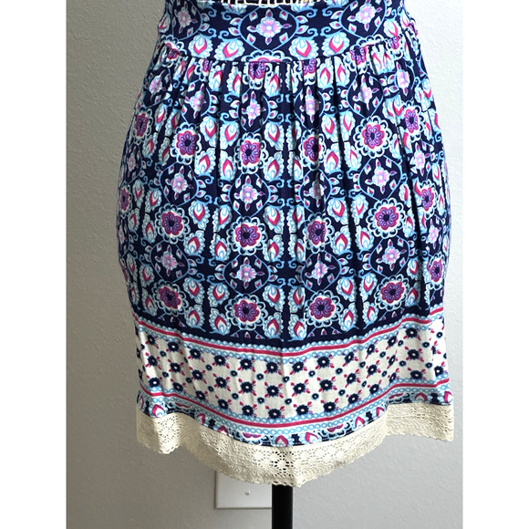 Paulnkc Women’s Blue & Cream Strappy Dress Size (S) - Picture 4 of 16